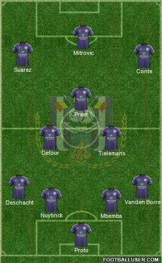RSC Anderlecht Formation 2014
