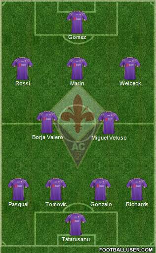 Fiorentina Formation 2014