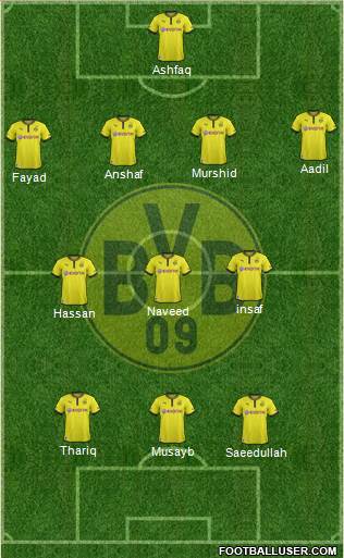 Borussia Dortmund Formation 2014