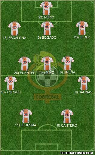 CD Cobresal Formation 2014
