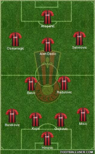 NK Celik Zenica Formation 2014