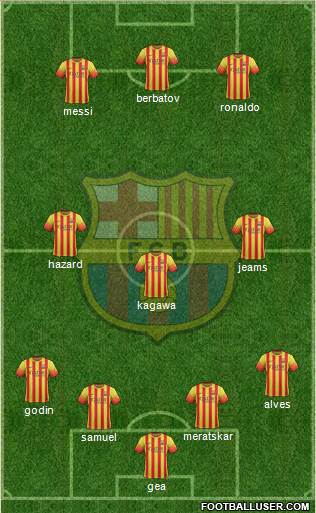 F.C. Barcelona Formation 2014