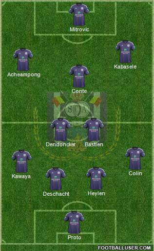 RSC Anderlecht Formation 2014