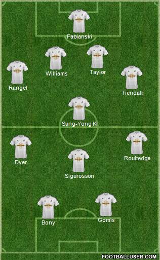 Swansea City Formation 2014