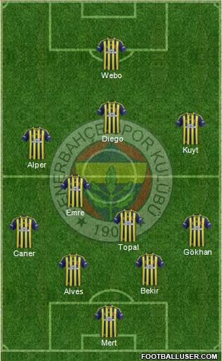 Fenerbahçe SK Formation 2014