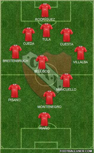 Independiente Formation 2014