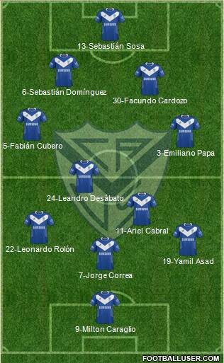 Vélez Sarsfield Formation 2014