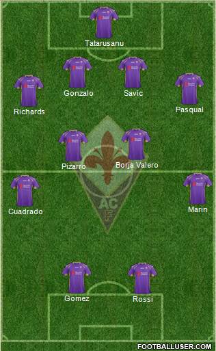 Fiorentina Formation 2014
