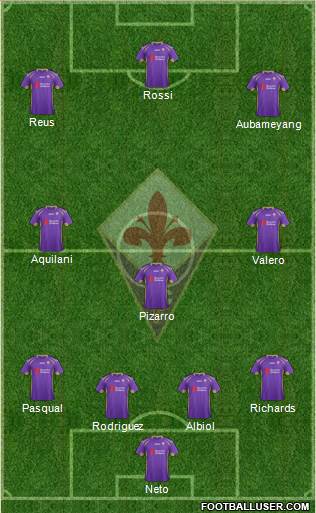 Fiorentina Formation 2014