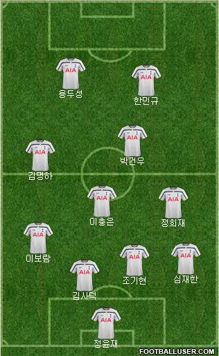 Tottenham Hotspur Formation 2014