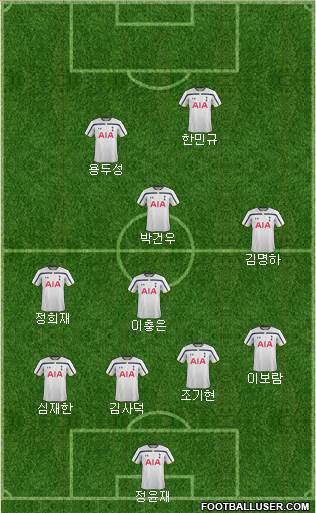 Tottenham Hotspur Formation 2014