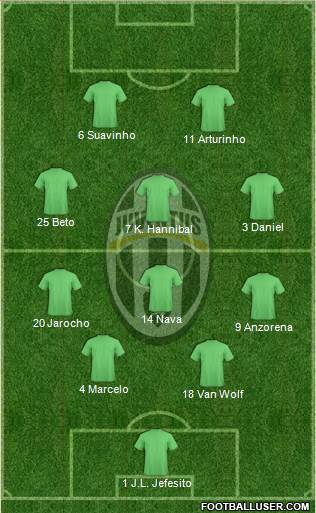 Juventus Formation 2014