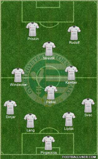 Gyori ETO FC Formation 2014