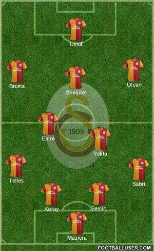 Galatasaray SK Formation 2014