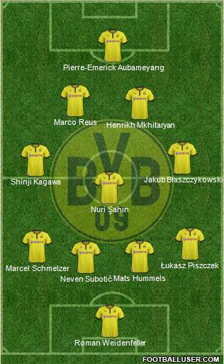 Borussia Dortmund Formation 2014