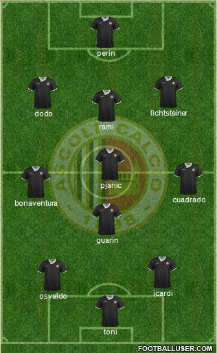 Ascoli 4-4-2 football formation