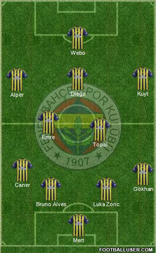 Fenerbahçe SK Formation 2014