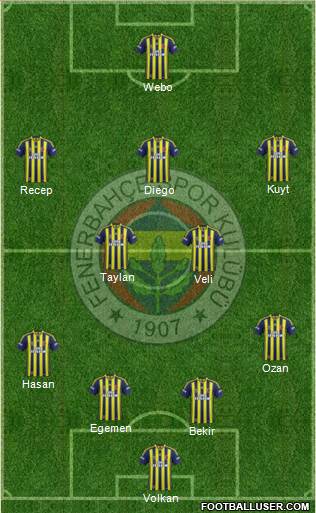 Fenerbahçe SK Formation 2014