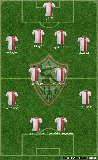 Zamalek Sporting Club Formation 2014
