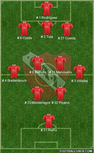 Independiente Formation 2014