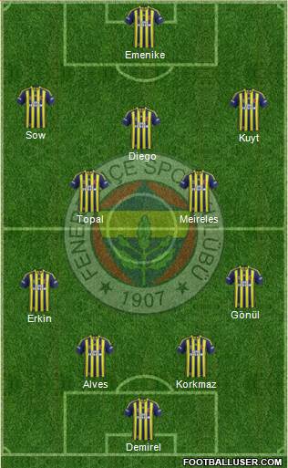 Fenerbahçe SK Formation 2014