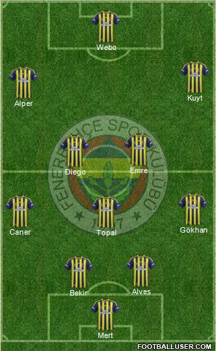 Fenerbahçe SK Formation 2014