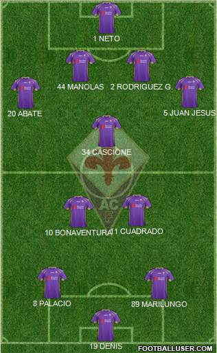 Fiorentina Formation 2014