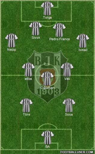 Besiktas JK Formation 2014