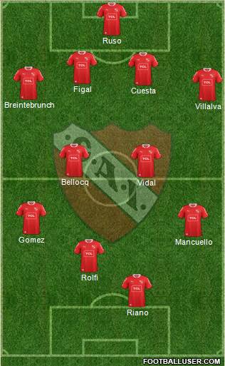 Independiente Formation 2014