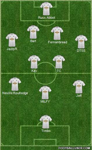 Swansea City Formation 2014