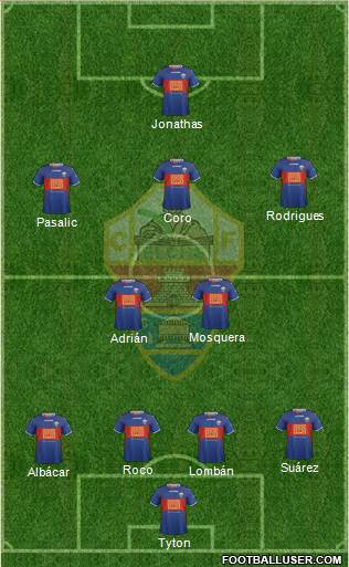 Elche C.F., S.A.D. Formation 2014