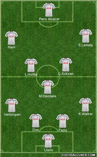 Tottenham Hotspur Formation 2014