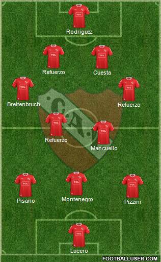 Independiente Formation 2014