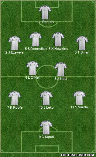 West Bromwich Albion Formation 2014