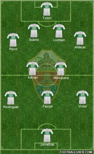 Elche C.F., S.A.D. Formation 2014