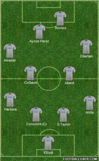 Newcastle United Formation 2014