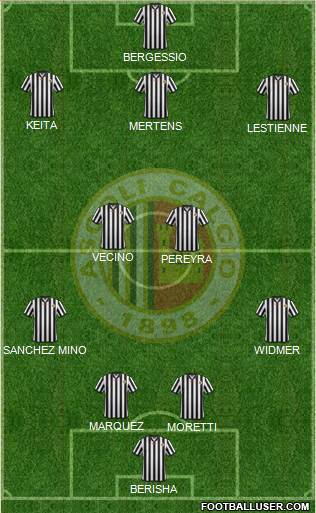 Ascoli 4-2-3-1 football formation