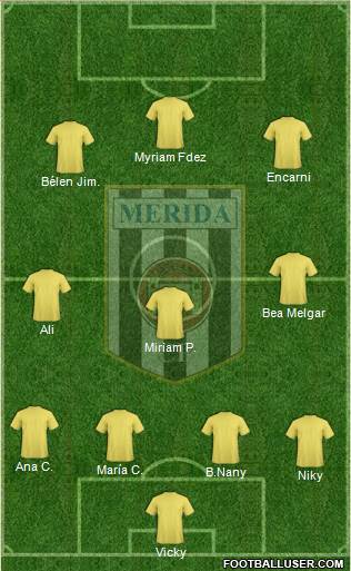 U.D. Mérida Formation 2014