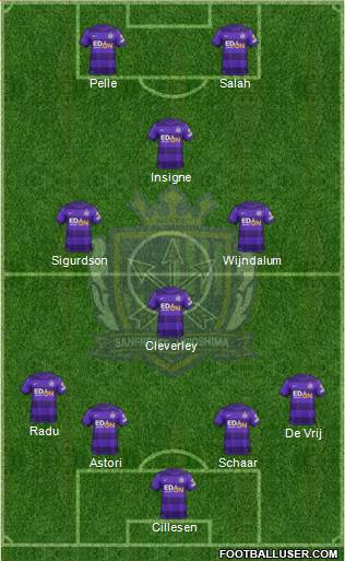Sanfrecce Hiroshima Formation 2014