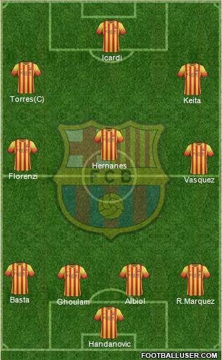 F.C. Barcelona Formation 2014
