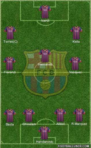 F.C. Barcelona Formation 2014