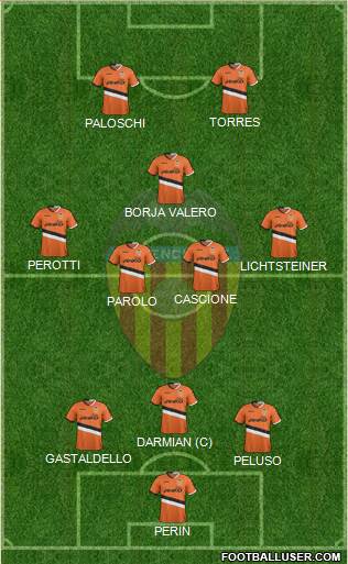 Valencia C.F., S.A.D. Formation 2014