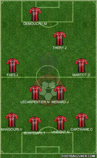 OGC Nice Côte d'Azur Formation 2014