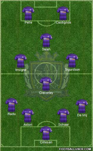 Sanfrecce Hiroshima Formation 2014