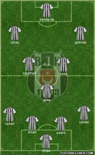 Besiktas JK Formation 2014
