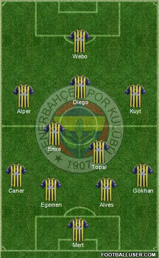 Fenerbahçe SK Formation 2014