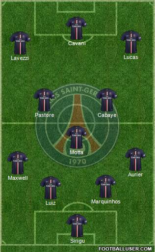 Paris Saint-Germain Formation 2014