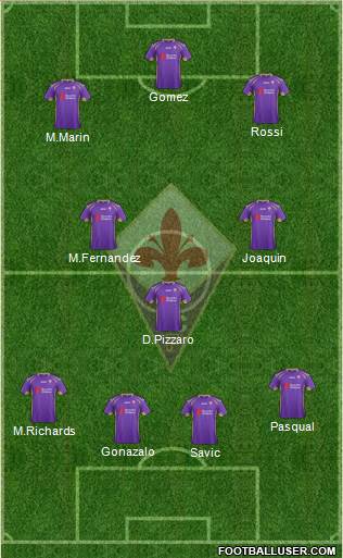 Fiorentina Formation 2014