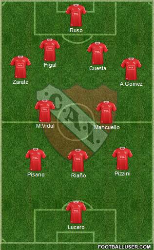 Independiente Formation 2014