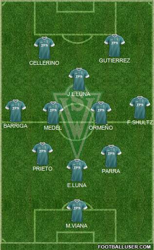CD Santiago Wanderers S.A.D.P. Formation 2014